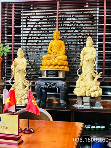 Bộ Tượng Hộ Pháp Tiêu Diện Vi Đà ( Hay Còn Gọi Là Bộ Tượng Gỗ Thiện Ác)