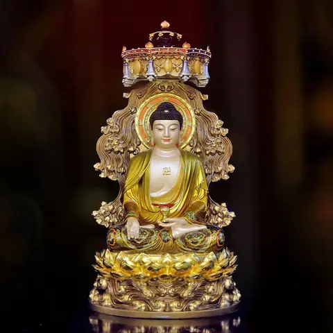 Tượng Phật A Di Đà Từ Composit, Bột Đá, Gỗ Thơm, Mẫu Tịnh Tông ...