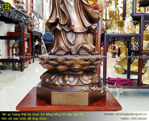 Tượng Đúc Dày Dặn, Nguyên Khối, Chất Lượng Hoàn Thiện Tốt