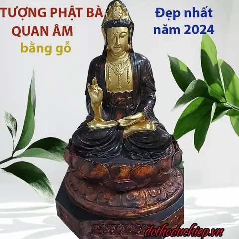 Tượng Phật Bà Quan Âm Bằng Gỗ Đẹp Nhất 2024