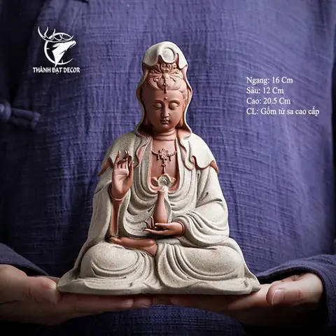 Tượng Phật Bà Quan Thế Âm Bồ Tát Gốm Tử Sa , Tượng Phong ...