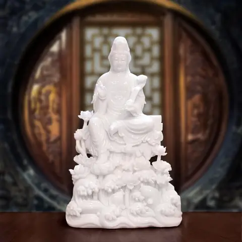 Tượng Quan Âm Bằng Đá & Bột Đá - Tượng Phật Quan Âm