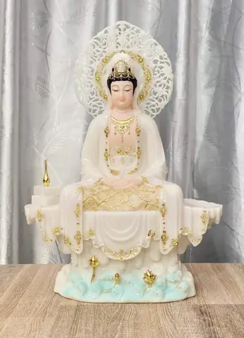 Tượng Phật Quan Âm Bồ Tát Tự Tại Bột Đá Cao Cấp Cao Nhiều ...