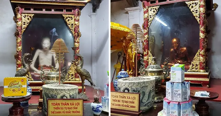 Côn Trùng Đe Dọa Hai Pho Tượng Táng Thiền Sư Ở Chùa Đậu