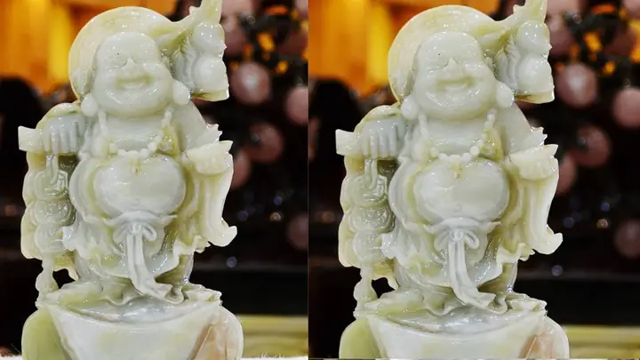 Tượng Phật Di Lặc Bằng Đá Để Xe Ô Tô Dáng Đứng