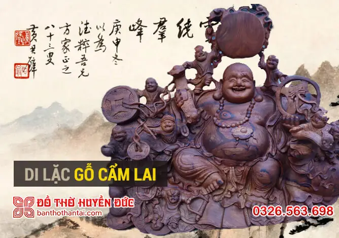 Những Lý Do Tượng Phật Di Lặc Bằng Gỗ Cẩm Lai Rất Được Yêu Thích