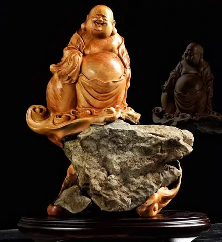 Những Mẫu Tượng Phật Di Lặc Bằng Gỗ Mít Cao Cấp Hiện Nay