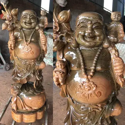 Những Pho Tượng Gỗ Thủy Tùng Tuyệt Đẹp Bởi Vân Gỗ Siêu Đẳng