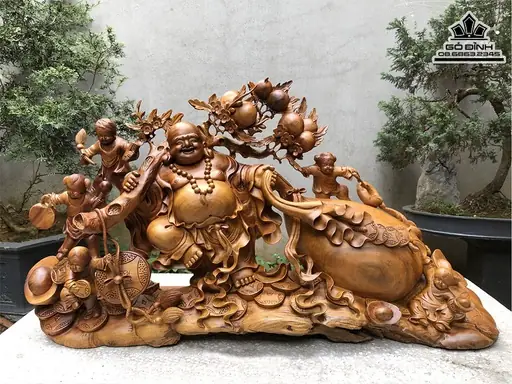 Tượng Phật Di Lặc - Di Lặc Gỗ Phong Thủy | Gỗ Đỉnh