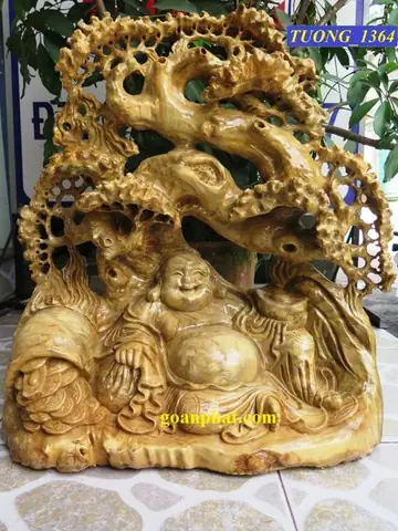 Phật Di Lặc Ngồi Gỗ Xá Xị