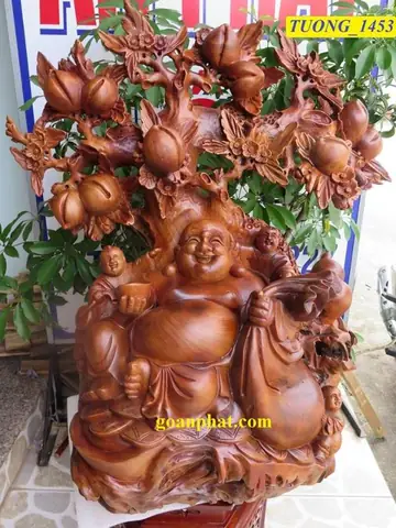 Phật Di Lặc Ngồi Gỗ Xá Xị