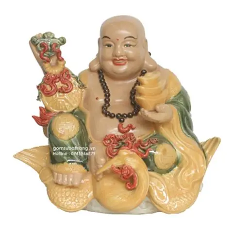 Tượng Di Lặc - Gốm Sứ Bát Tràng + Đẹp + Cao Cấp + Giá Rẻ