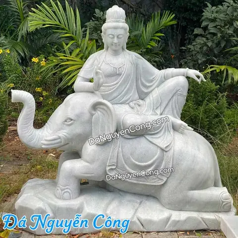 Tượng Phổ Hiền Bồ Tát Bằng Đá