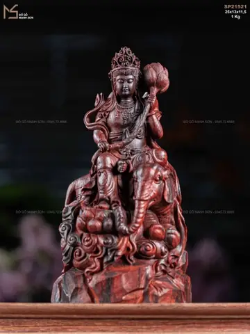 Tượng Phổ Hiền Bồ Tát - Gỗ Tử Đàn Đồ Gỗ Mạnh Sơn ...