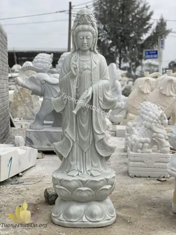 Tượng Phật Quan Âm Bằng Đá Giá Bao Nhiêu ?