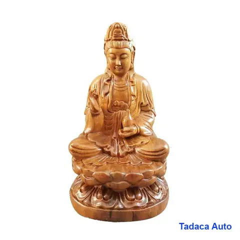 Tượng Phật Bà Quan Âm Gỗ Bách Diệp Để Taplo Xe Hơi - Tadaca ...