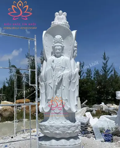 Mẫu Tượng Bồ Tát Quan Âm Bằng Đá
