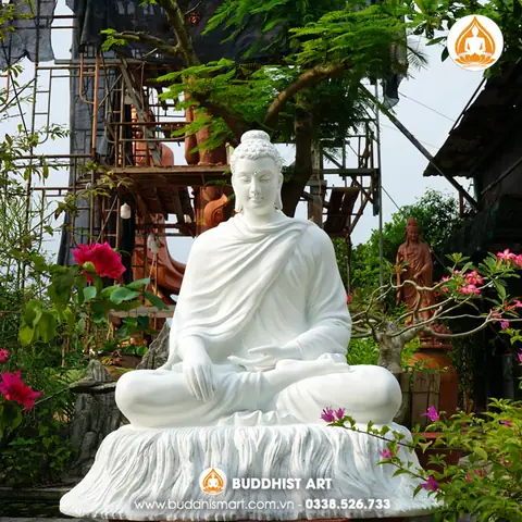 Tượng Phật Bổn Sư 87cm Bằng Composite