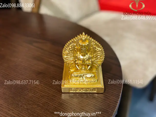 Mẫu Tượng Thiên Thủ Thiên Nhãn Bằng Đồng Chế Tác Cực Tinh Xảo Tại Đồng Phong Thủy