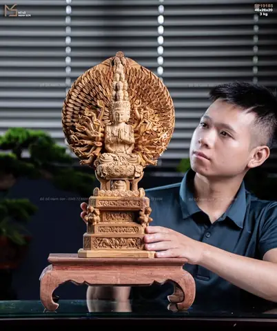 Tượng Gỗ Phật Thiên Thủ Thiên Nhãn - Gỗ Hoàng Đàn Đồ ...