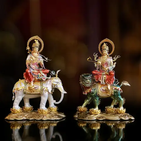 Thỉnh (mua) Tượng Văn Thù Bồ Tát Tượng Phổ Hiền Bồ Tát Đẹp ...