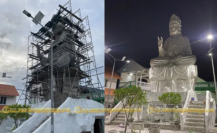 Đắp Tượng Phật Bằng Xi Măng