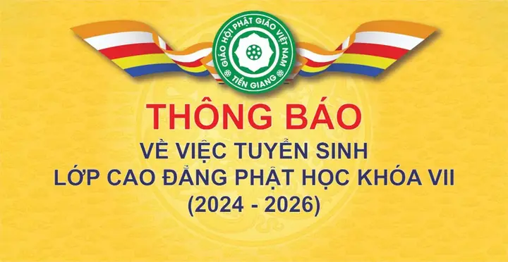 Tiền Giang: Thông Báo Chiêu Sinh Cao Đẳng Phật Học Khóa Vii ...
