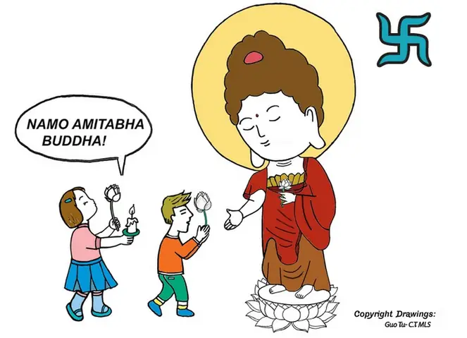 Hình Vẽ Chibi Về Phật A Di Đà (amitabha)