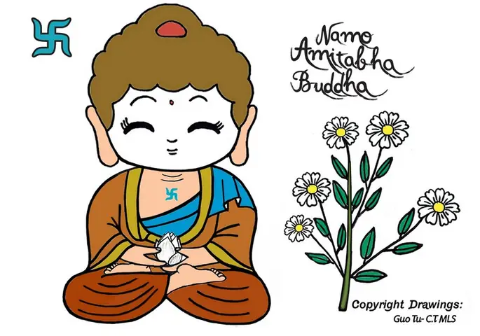 Hình Vẽ Chibi Về Phật A Di Đà (amitabha)