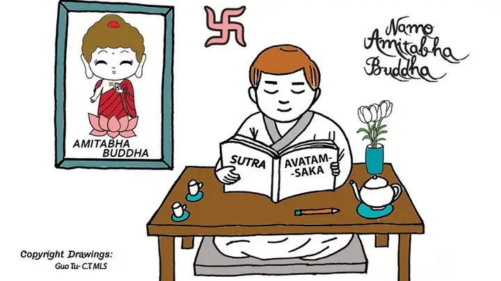 Hình Vẽ Chibi Về Phật A Di Đà (amitabha)