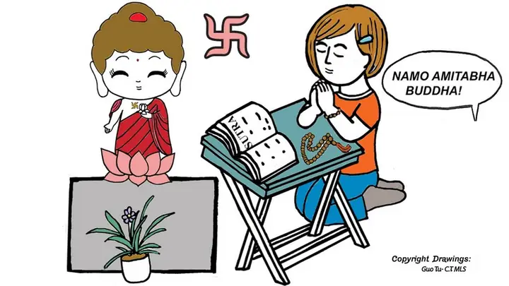 Hình Vẽ Chibi Về Phật A Di Đà (amitabha)