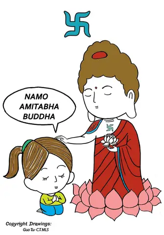 Hình Vẽ Chibi Về Phật A Di Đà (amitabha)