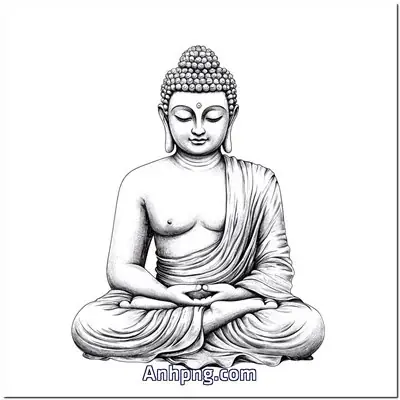 Ảnh Png Phật Thích Ca Ngồi Thiền Vector Ai Corel Lễ Phật Đản