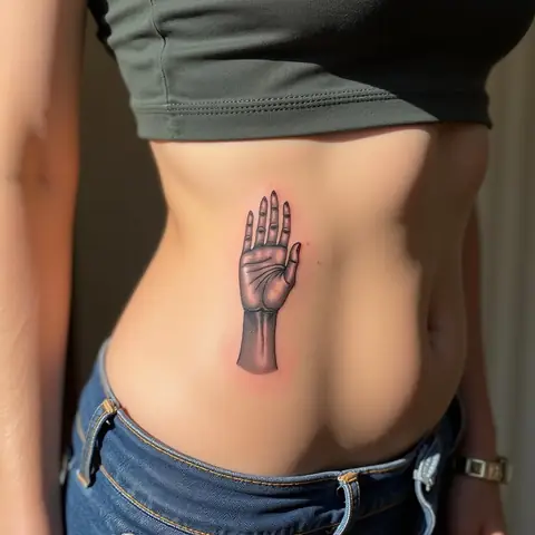 Vị Trí Xăm Hình Bàn Tay Phật Ở Sườn Có Ý Nghĩa Gì?
