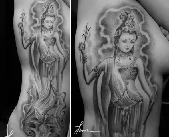 Ý Nghĩa Sâu Sắc Của Hình Xăm Phật Bà Quan Âm