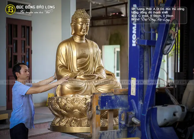 Đúc Đồng Bảo Long – Địa Chỉ Bán Tượng Phật A Di Đà Bằng Đồng Uy Tín