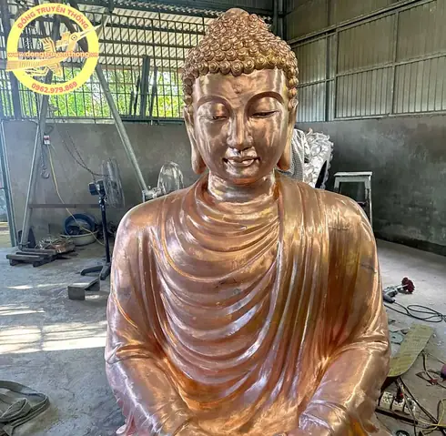 Một Số Hình Ảnh Đúc Tượng Phật Bổ Sư Bằng Đồng Cao 2m8 Tại Sóc Trăng.