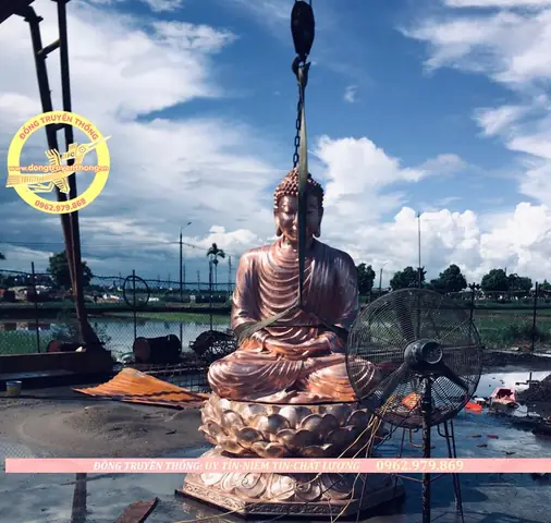Một Số Hình Ảnh Đúc Tượng Phật Bổ Sư Bằng Đồng Cao 2m8 Tại Sóc Trăng.