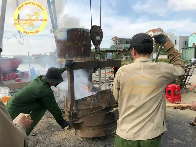 Một Số Hình Ảnh Đúc Tượng Phật Bổ Sư Bằng Đồng Cao 2m8 Tại Sóc Trăng.