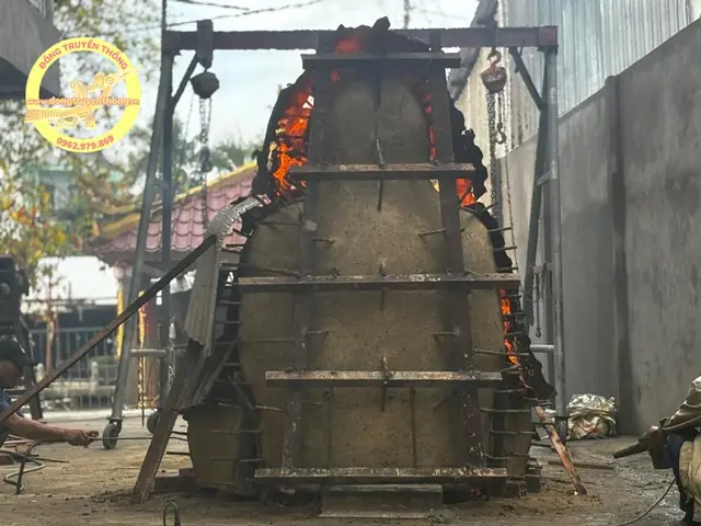 Một Số Hình Ảnh Đúc Tượng Phật Bổ Sư Bằng Đồng Cao 2m8 Tại Sóc Trăng.