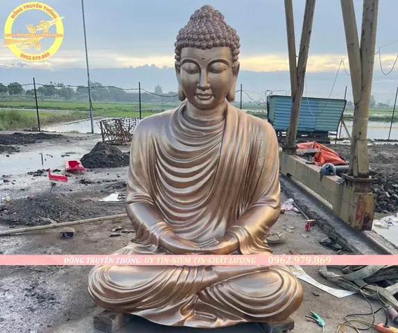 Một Số Hình Ảnh Đúc Tượng Phật Bổ Sư Bằng Đồng Cao 2m8 Tại Sóc Trăng.