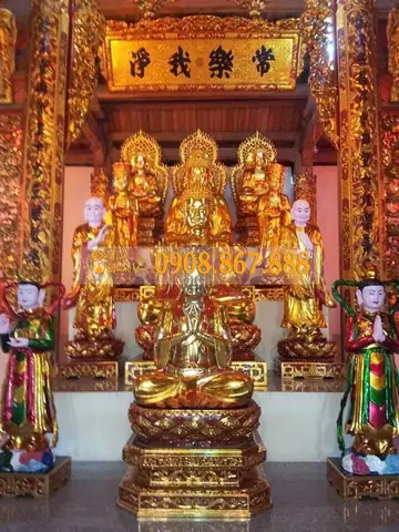 Tượng Hoa Nghiêm Tam Thánh
