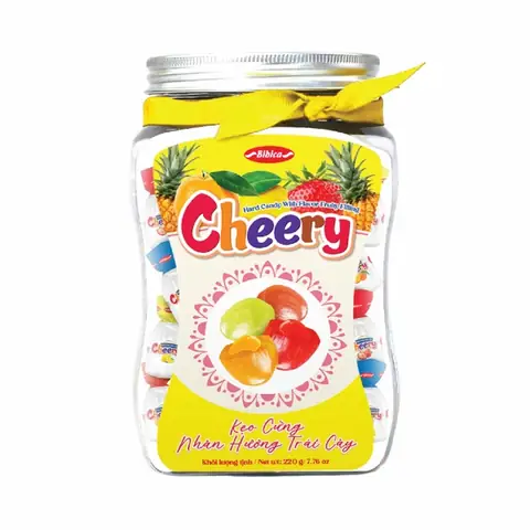 Kẹo Cứng Cheery Nhân Trái Cây Hn Vàng 220g (5,28kg)