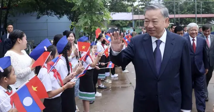 Chủ Tịch Nước Tô Lâm Thăm Trường Song Ngữ Lào - Việt Nam ...