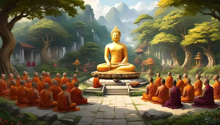 Hình Ảnh Phật A Di Đà Đẹp 3d Với Ánh Hào Quang Linh Thiêng