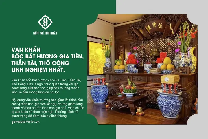Cẩm Nang Chi Tiết Về Lễ Cúng Bốc Bát Hương Và An Vị Chuẩn Phong Thủy Tại Gia