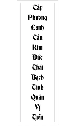 Mẫu Bài Vị Cúng Sao Thái Bạch Đúng Nhất.