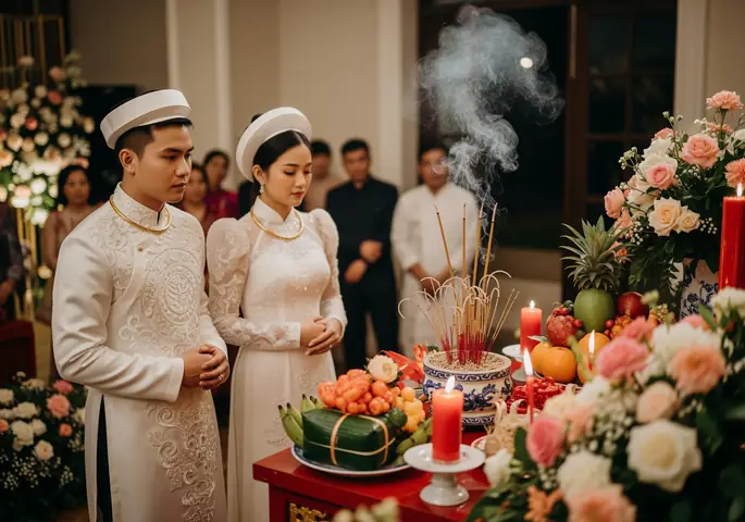 Văn Khấn Gia Tiên Trong Đám Cưới: Cho Mọi Vùng Miền & Thế Hệ