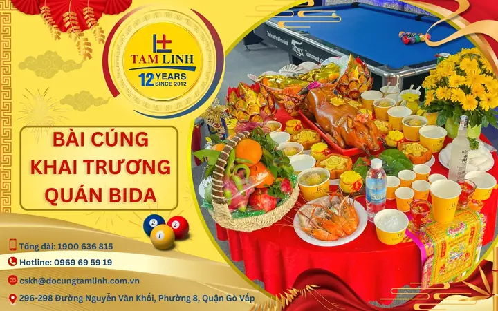 Bài Cúng Khai Trương Quán Bida, Clb Bida Đầy Đủ 2026