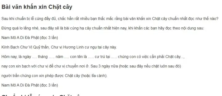 Cẩm Nang Lễ Cúng Xin Hạ Cây: Bài Văn Khấn Và Những Điều Kiêng Kỵ Cần Biết